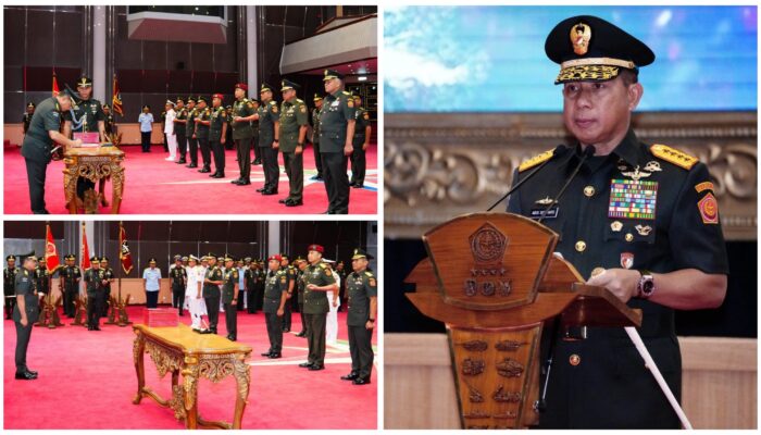 Panglima TNI Pimpin Sertijab 9 Jabatan Strategis di Lingkup Mabes TNI