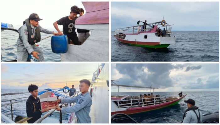 KN. Ular Laut-405 Bakamla RI Selamatkan Kapal Terombang Ambing di Laut Flores