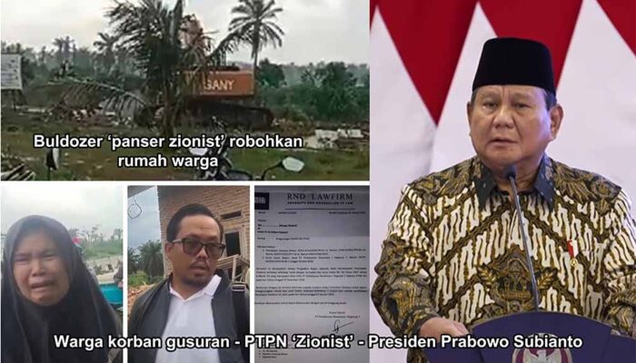 Presiden Prabowo Subianto Diminta Usut Tuntas Perobohan Rumah Warga oleh PTPN I Regional 7 di Desa Natar