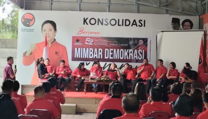 Rayakan HUT Ke 52, DPC PDI-P Tomohon Nyatakan Sikap Megawati Jadi Ketum Kembali