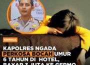 Kapolres Ngada Cabuli 3 Anak di Bawah Umur dan Jual Video Pornonya