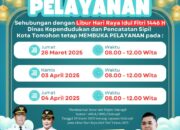 Albert Tulus: Dinas Dukcapil Kota Timohon Siap Membuka Layanan Adminstrasi Kependudukan Pada libur Hari Raya Idul Fitri 2025