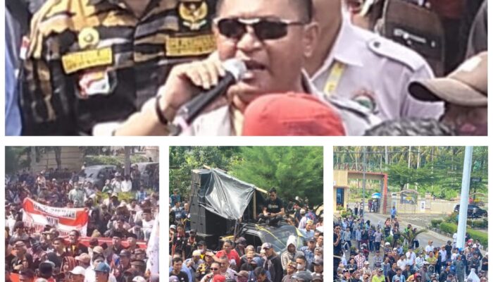 Ratusan Warga Gruduk DPRD Pesawaran Tuntut Pengukuran Ulang HGU 04 Milik PTPN VII di Desa Tamansari