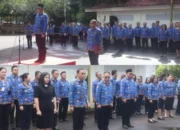 Gelar Apel KORPRI, Kaban BKPSDM Liuw Bacakan Sambutan Wali Kota Tomohon