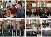 Ketum Panitia Konas ke- XVIII FK- P/KB PGI Caroll Senduk Damping Olly Dondokambey Serahkan Hadiah ke Pemenang Lomba