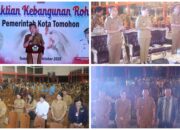 Wali Kota Tomohon Hadiri Ibadah KKR Pemkot di Anugerah Hall