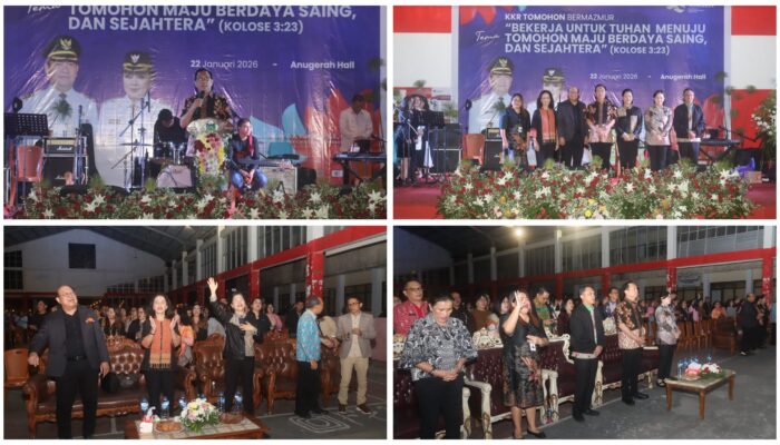 Wali Kota Tomohon Ajak ASN Bekerja Tulus untuk Tuhan dalam Ibadah KKR HUT ke-23 Kota Tomohon