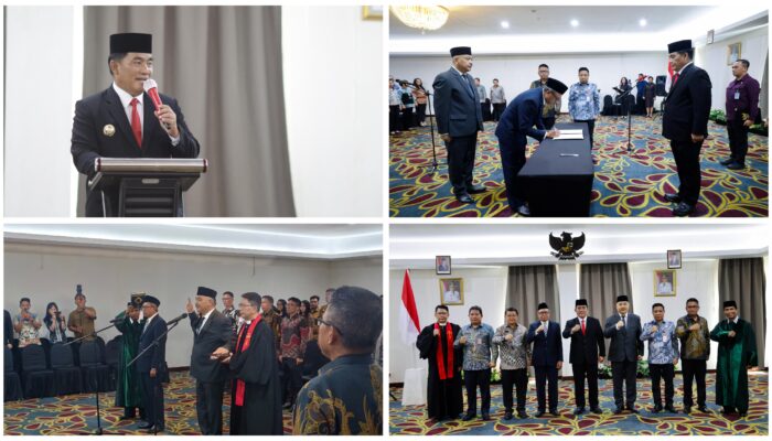 Gubernur Sulut Yulius Selvanus Lantik Dua Pejabat Pimpinan Tinggi Pratama di Kotamobagu