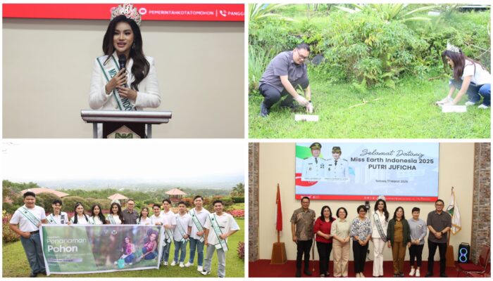 Pemkot Tomohon Sambut Kunjungan Miss Earth Indonesia, Gelar Penanaman Pohon di Kaki Gunung Lokon