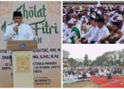 Ribuan Jamaah Padati Lapangan Sparta Tikala, Gubernur Ajak Perkuat Persatuan di Hari Raya