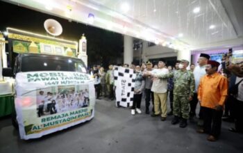 Pawai Takbiran Membludak di Manado, Gubernur Yulius Selvanus Lepas Langsung dari Kantor Gubernur