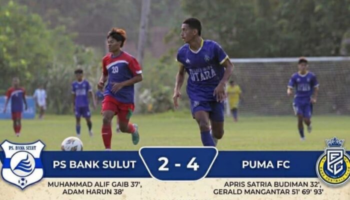 BREAKING NEWS: Puma FC Comeback Dramatis, Tumbangkan PS Bank Sulut 4-2