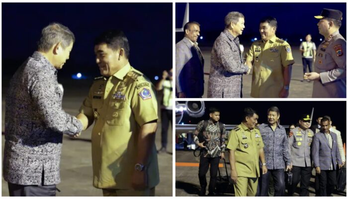 Gubernur Yulius Jemput Utusan Khusus Presiden di Bandara Samratulangi, Hadiri Paskah Nasional 2026