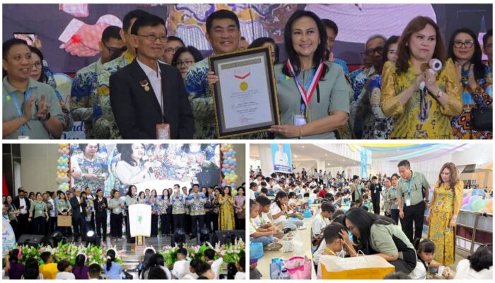 2.000 Anak Hiasi Telur Paskah, Sulut Cetak Rekor MURI