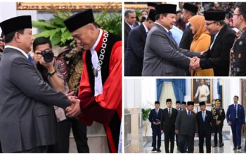 Presiden Prabowo Saksikan Pengucapan Sumpah Hakim Konstitusi dan Anggota Ombudsman RI