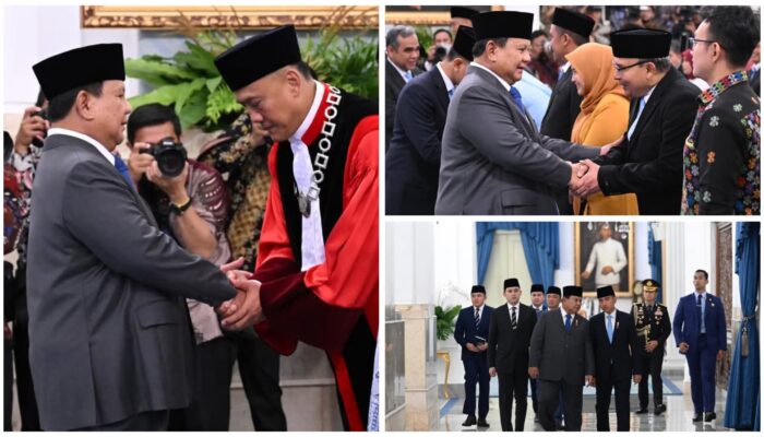Presiden Prabowo Saksikan Pengucapan Sumpah Hakim Konstitusi dan Anggota Ombudsman RI