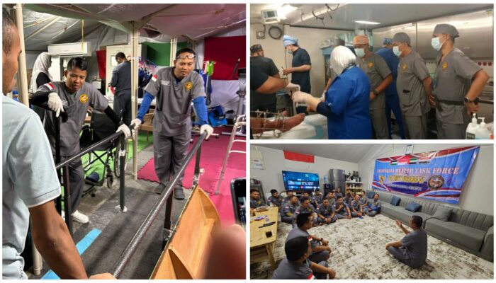 Satgas Patriot Husada VI Layani Ratusan Pasien di RS Terapung UEA, Perkuat Misi Kemanusiaan untuk Palestina