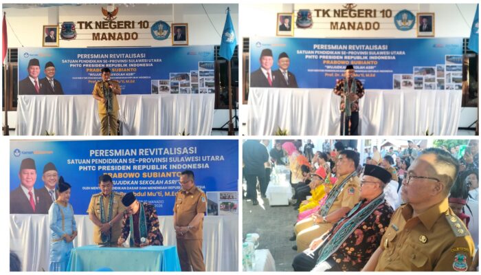 Revitalisasi Sekolah di Sulut Diresmikan, Dorong Lingkungan Belajar Asri dan Modern