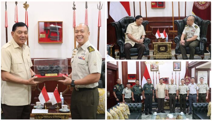 Menhan RI Terima Kunjungan Chief of Army Singapura, Bahas Penguatan Kerja Sama Pertahanan