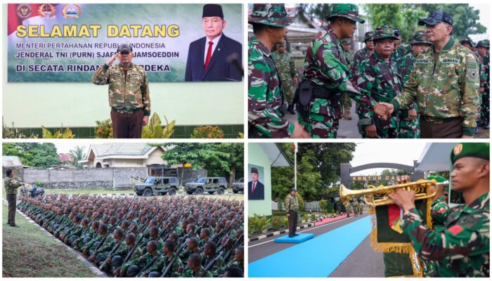 Menhan Sjafrie Tinjau Revitalisasi Rindam XIII/Merdeka di Tomohon
