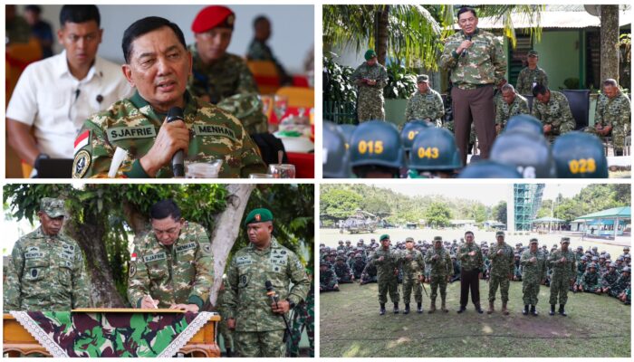 Menhan Sjafrie Kunjungi Secaba Rindam XIII/Merdeka, Tekankan Modernisasi Pendidikan Prajurit