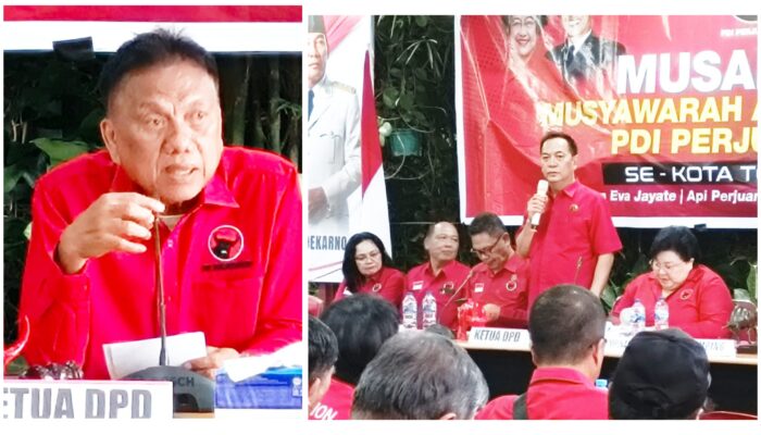 Musancab PDIP Tomohon Perkuat Konsolidasi Partai Menuju Agenda Politik 2029