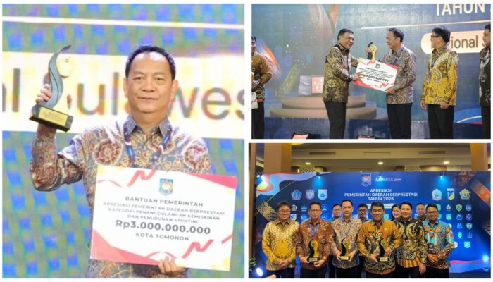 Kota Tomohon Raih Penghargaan Nasional, Wali Kota Caroll Senduk Bawa Pulang Insentif Rp3 Miliar untuk Program Rakyat