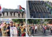 Parade Marching Band Unhan RI–Yordania Semarakkan Peringatan 80 Tahun Kemerdekaan Yordania di Jakarta