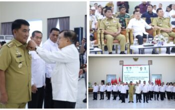 Gubernur Yulius Selvanus Dampingi Jusuf Kalla Lantik Pengurus PMI Sulut, Dorong Respons Cepat untuk Aksi Kemanusiaan