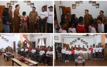 Wali Kota Tomohon Lepas Tim SSB Bina Putra Wakili Sulut di Forum Sepakbola Anak Indonesia 2026