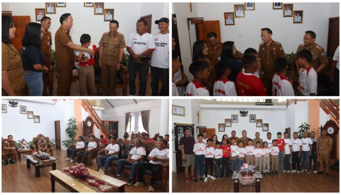 Wali Kota Tomohon Lepas Tim SSB Bina Putra Wakili Sulut di Forum Sepakbola Anak Indonesia 2026
