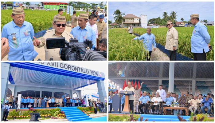 PENAS XVII Gorontalo Jadi Momentum Penguatan Ketahanan Pangan Nasional, Gubernur Yulius Selvanus Hadir Bersama Presiden Prabowo