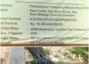 Proyek Pembangunan Kampung Nelayan Merah Putih Desa Tolotio Molor, Kejati Gorontalo Diminta Lakukan Penyelidikan