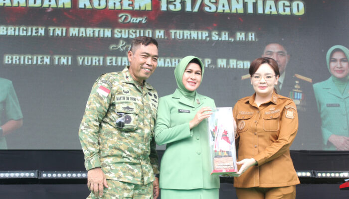 Wawali Sendy Rumajar Hadiri Lepas Sambut Danrem 131/Santiago, Pemkot Tomohon Sampaikan Apresiasi dan Dukungan