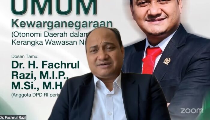 Otonomi Daerah di Persimpangan Jalan,Dr. Fachrul Razi Beberkan Masalah Pokok dan Solusi Strategis di Kuliah Umum UICI