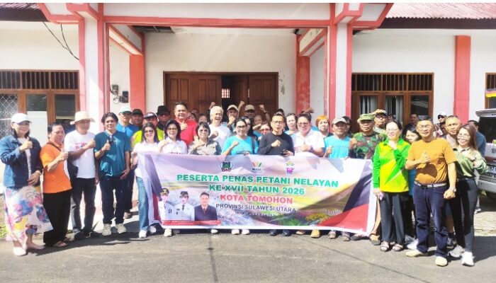 Pemkot Tomohon Lepas Kontingen PENAS Petani Nelayan XVII ke Gorontalo