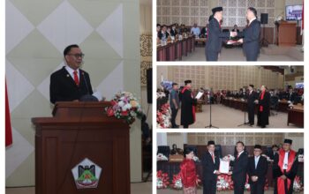 Wali Kota Tomohon Hadiri Pengucapan Sumpah Ketua DPRD Kota Tomohon