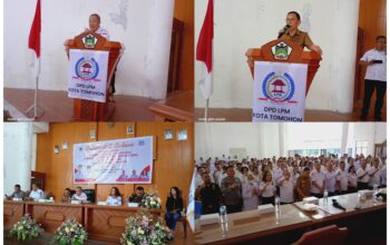 Lantik 5 Pengurus Kecamatan dan 44 Kelurahan, Arnold Poli Tegaskan LPM Tomohon Sah, Legal, Bukan Underbow Partai Politik