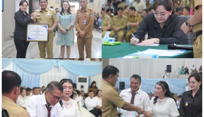 Tomohon Raih Juara I Layanan Digital Adminduk Sulut, Wawali Sendy Hadiri Pencatatan Perkawinan Massal