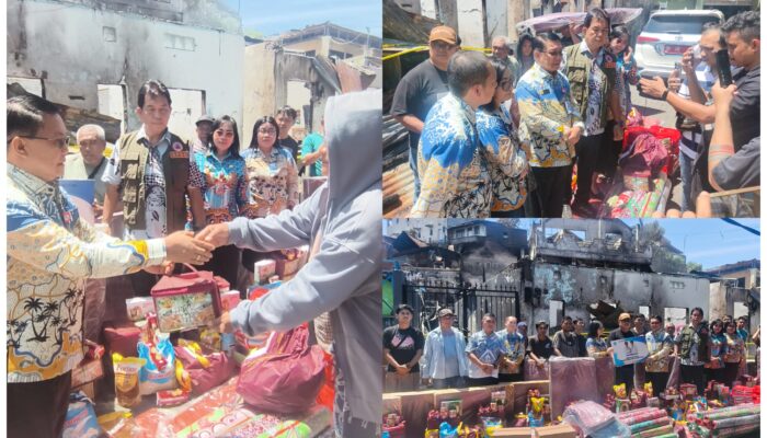 Negara Hadir di Tengah Musibah, Gubernur Yulius Gerak Cepat Salurkan Bantuan bagi Korban Kebakaran Asgap Pakowa