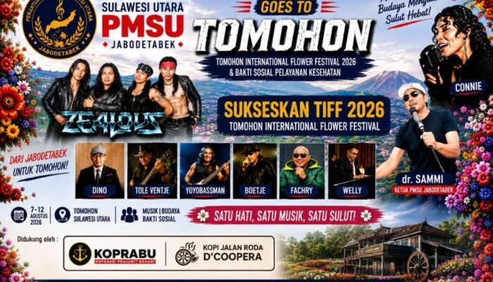 PMSU Jabodetabek Meriahkan TIFF 2026, Musisi Sulut di Perantauan Bawa Semangat “Torang Angkat Sulut Lewat Musik”