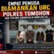 Empat Pemuda Diamankan URC Polres Tomohon Usai Terlibat Keributan di Kompleks AO
