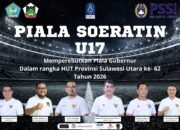 Piala Soeratin U-17 Perebutkan Trofi Gubernur Sulut, PSKT Tomohon Jadi Tuan Rumah
