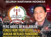 Pers Harus Jalankan Fungsi Kontrol Sosial, Jangan Jadi Panggung Propaganda dan Provokasi