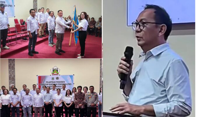 Ketua PWI Sulut Sintya Bojoh Resmi Lantik Terry Wagiu Pimpin PWI Tomohon, Wali Kota: Pers Garda Terdepan Lawan Hoaks dan Majukan Daerah