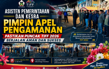 Asisten Pemerintahan dan Kesra Pimpin Apel Pengamanan, Pastikan Puncak TIFF 2026 Berjalan Aman dan Sukses