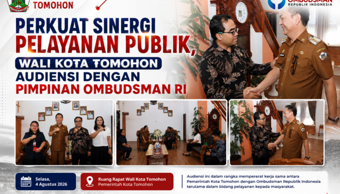 Perkuat Sinergi Pelayanan Publik, Wali Kota Tomohon Audiensi dengan Pimpinan Ombudsman RI