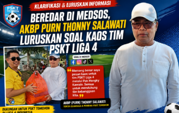 Beredar di Medsos, AKBP Purn Thonny Salawati Luruskan Soal Kaos Tim PSKT Liga 4