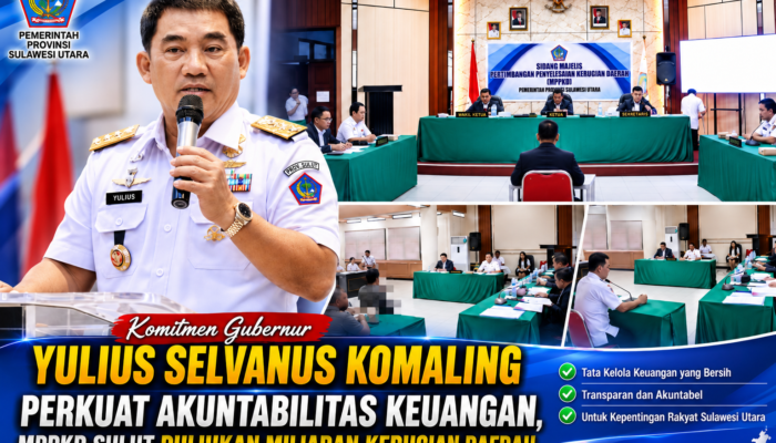 Komitmen Gubernur Yulius Selvanus Komaling Perkuat Akuntabilitas Keuangan, MPPKD Sulut Pulihkan Miliaran Kerugian Daerah