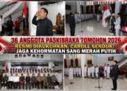 36 Anggota Paskibraka Tomohon 2026 Resmi Dikukuhkan, Caroll Senduk: Jaga Kehormatan Sang Merah Putih